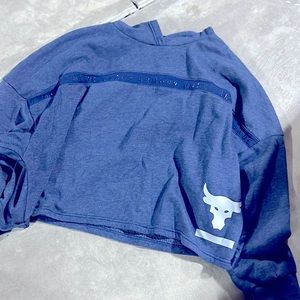 Womens Cropped Project Rock Under Armour Hoodie